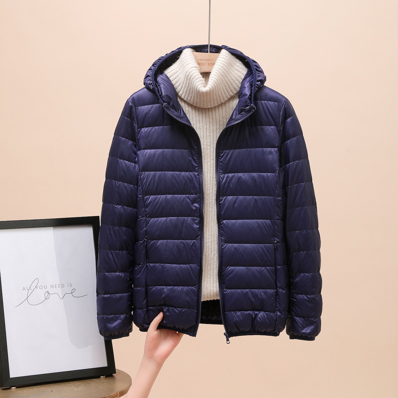 Down Jacket Women's Short Light And Thick - Image 5