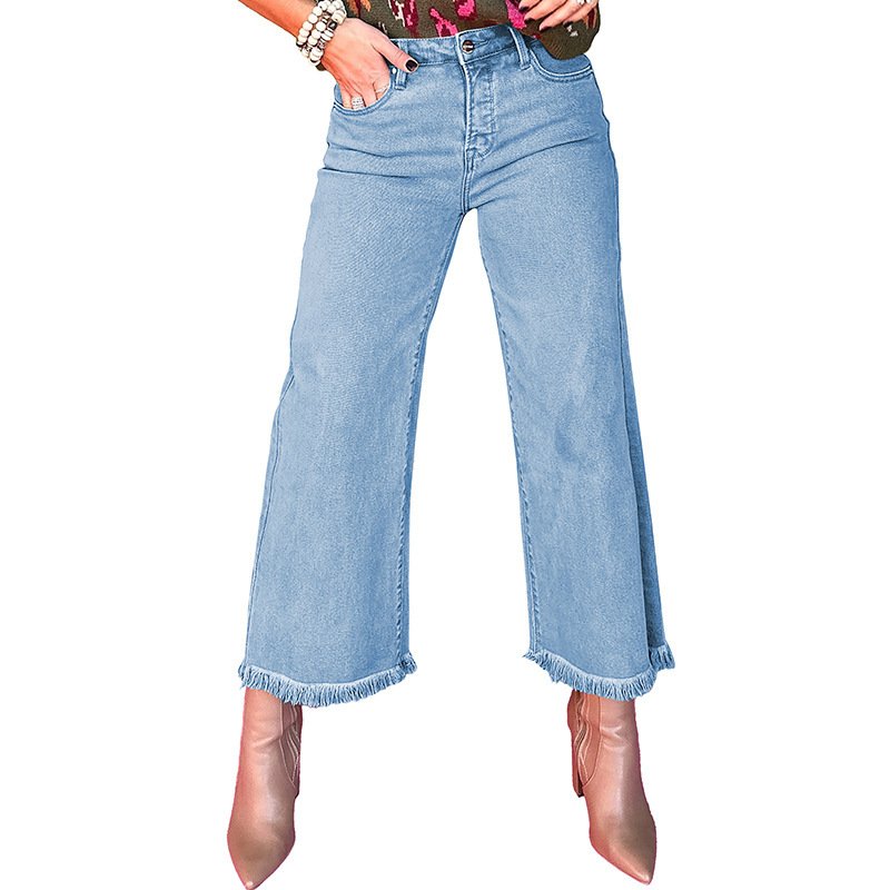 European And American Leisure Versatile High Waist Zipper Jeans - Image 7