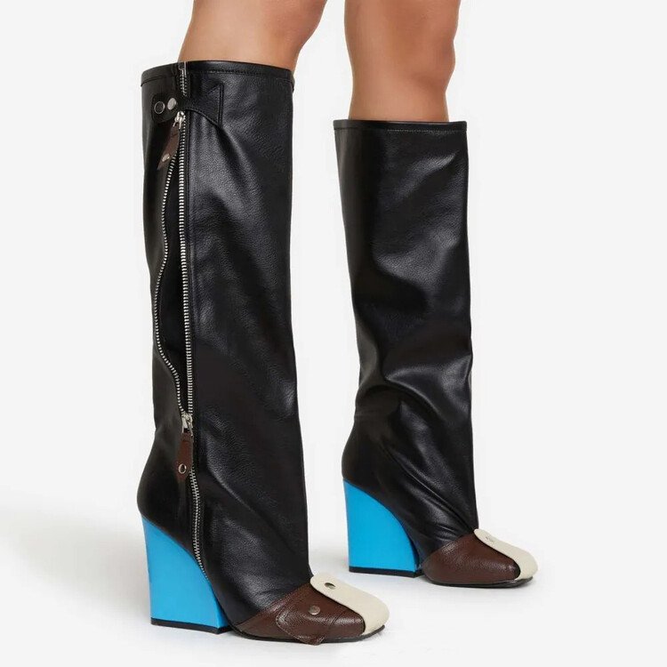 Fashion Runway Large Size Knee-high Boots For Women - Image 2