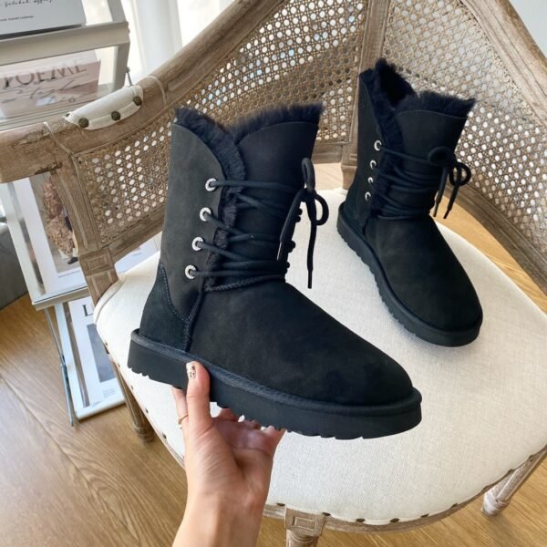 Fur One-piece Snow Boots Women