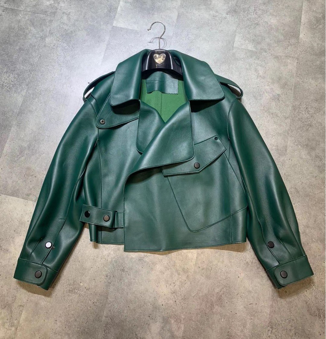 New Genuine Leather Clothes Women's Jacket Sheepskin Loose-fitting Short Coat - Image 3
