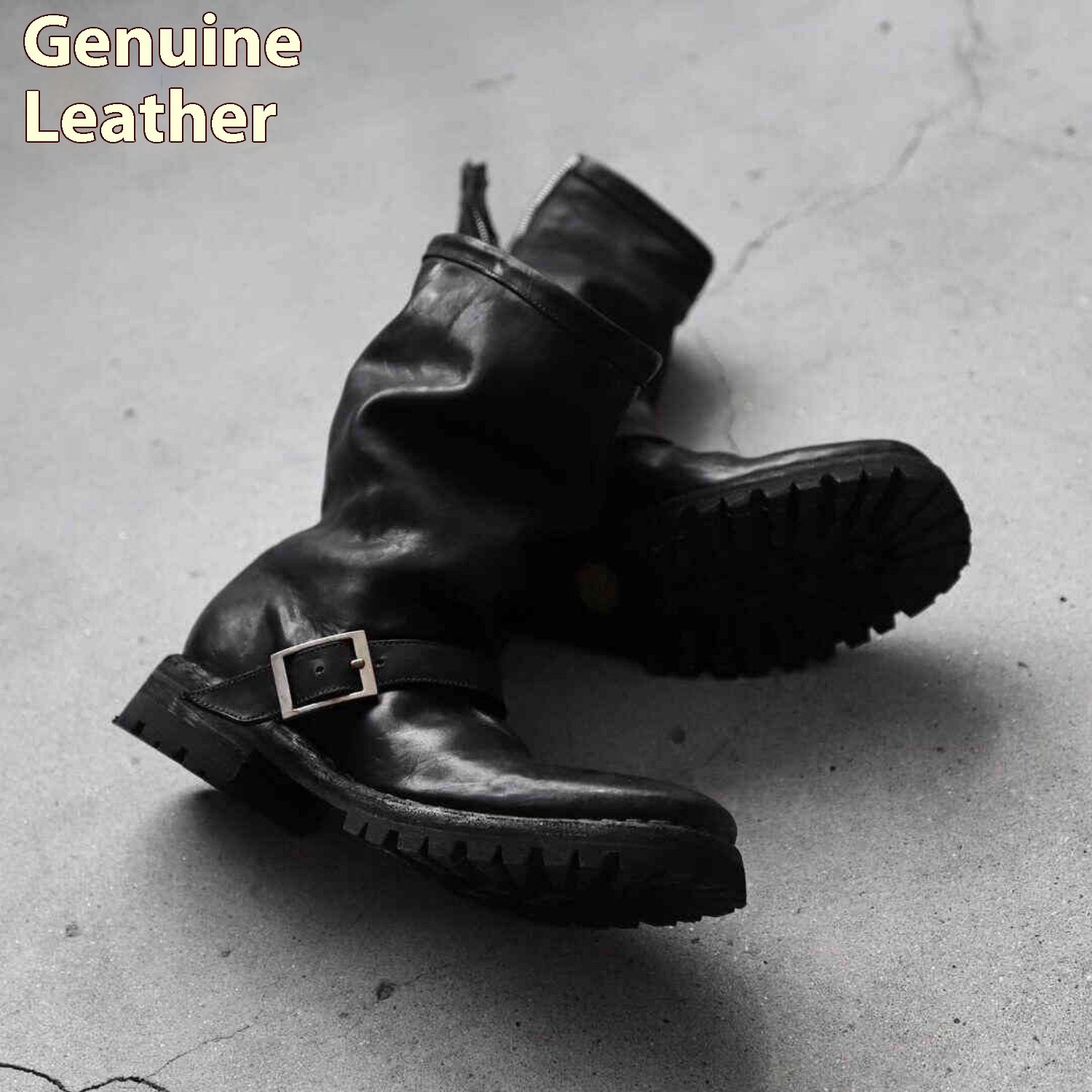 Dark Style Retro Martin Boots For Men - Image 3