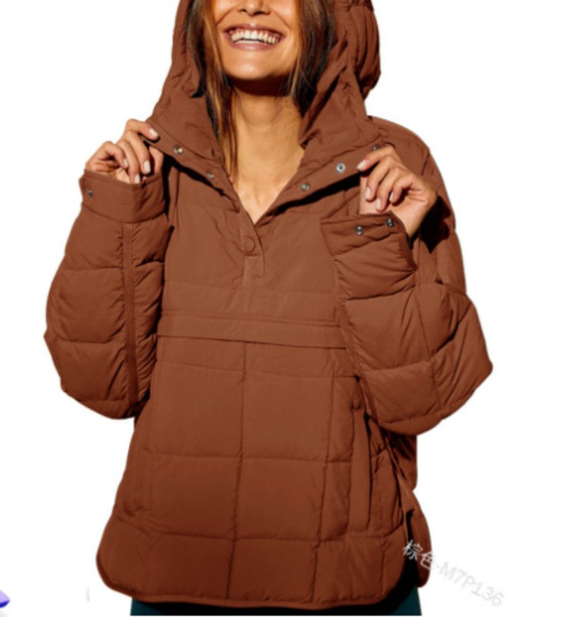 Casual Fashion Solid Color Short Front And Long Back Cotton Coat Round Hem Top - Image 4