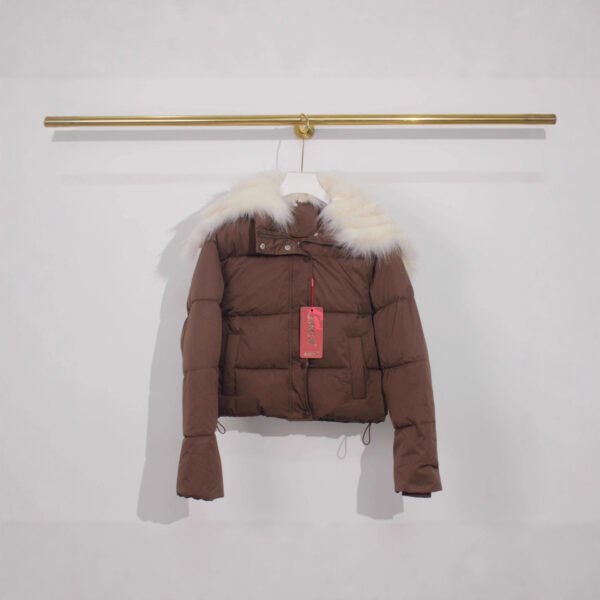 Down Coat Jacket Women's Fur Collar - Image 4