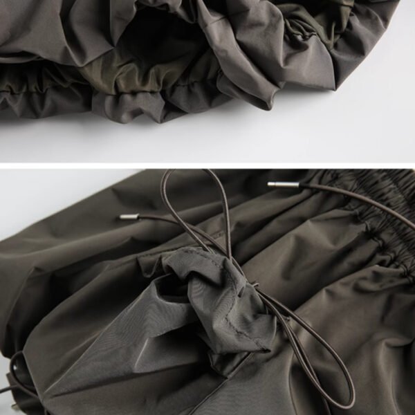 Lace Knot Elastic Design Shorts For Women - Image 5