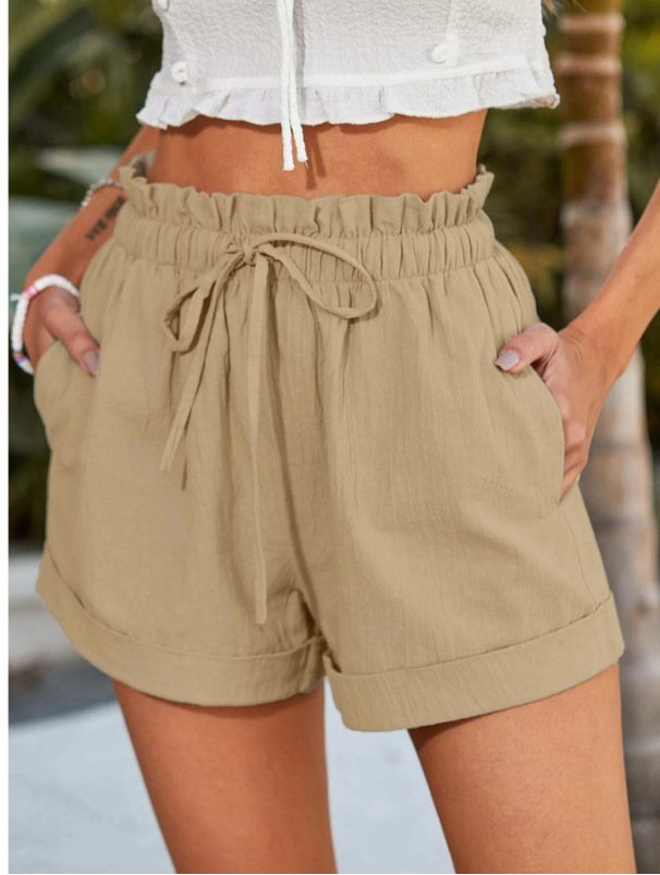 European Solid Color Loose Casual Fashion Shorts For Women - Image 7