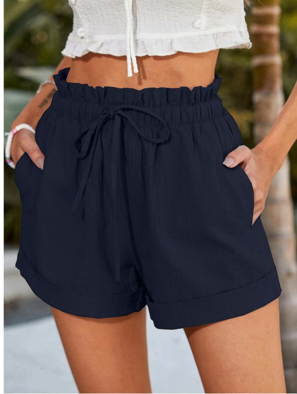 European Solid Color Loose Casual Fashion Shorts For Women - Image 9