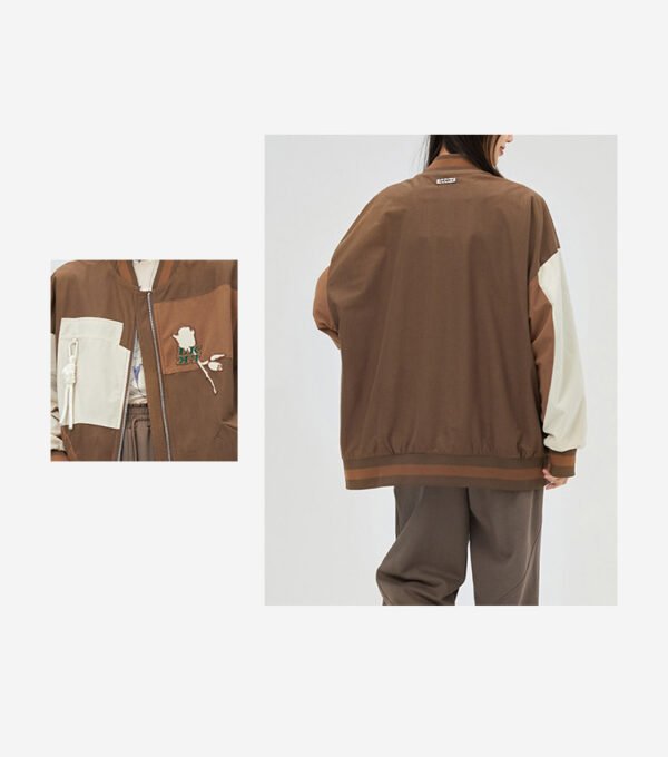Couples' National Trendy Jackets With Contrast Color Stitching - Image 4