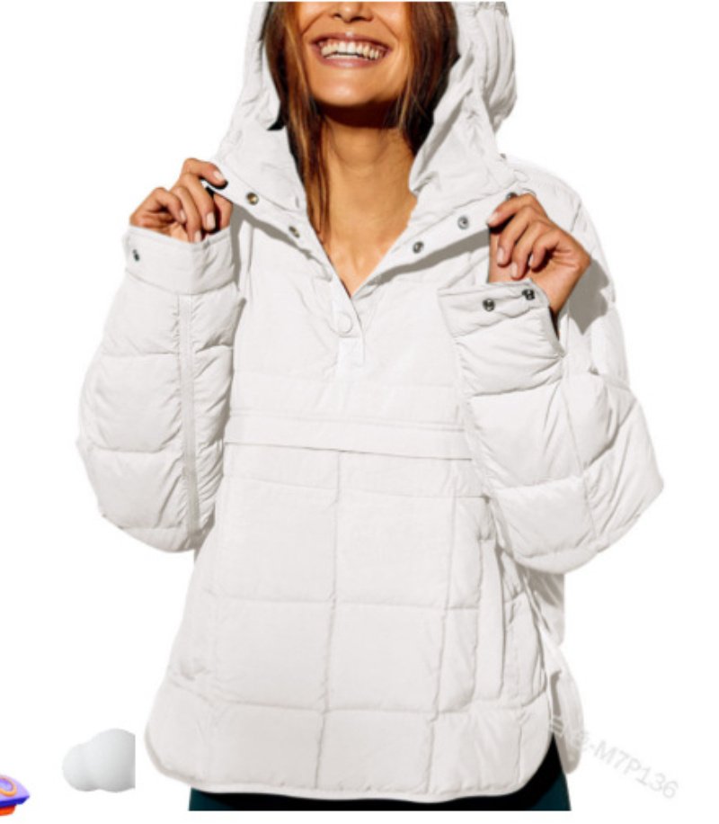 Casual Fashion Solid Color Short Front And Long Back Cotton Coat Round Hem Top - Image 3