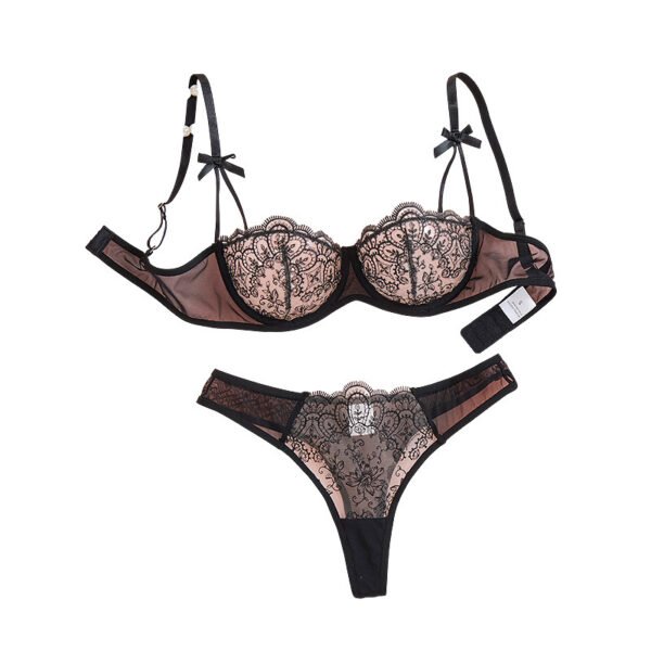 Lace Advanced Simple Three-point Bra Set - Image 4