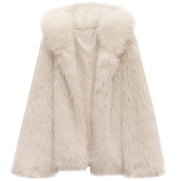 Short Texture Furry Coat Loose Temperament Lapel Cool Long Sleeve Fashion Women - Image 5