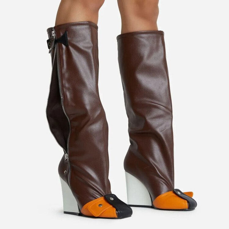 Fashion Runway Large Size Knee-high Boots For Women - Image 6