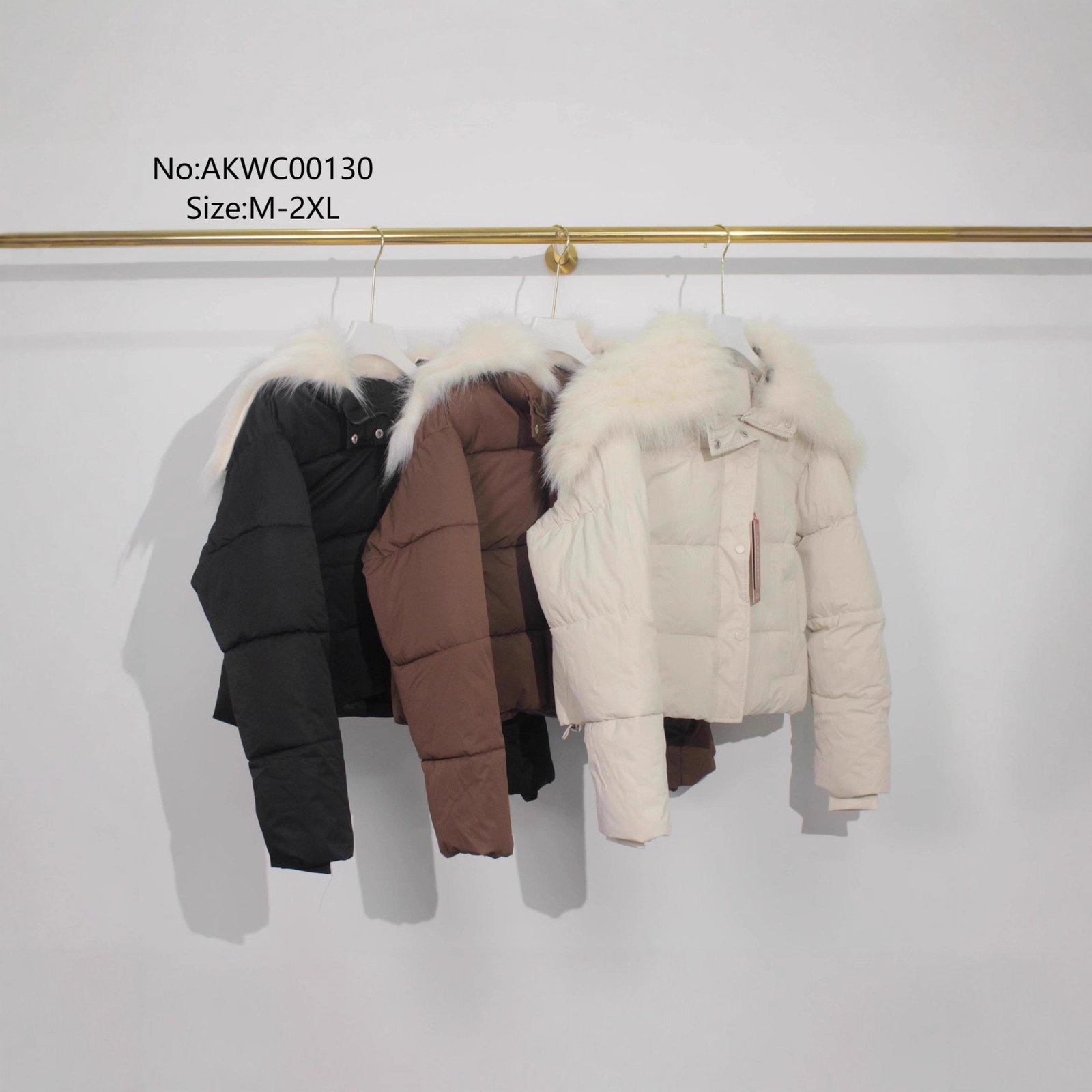 Down Coat Jacket Women's Fur Collar - Image 3