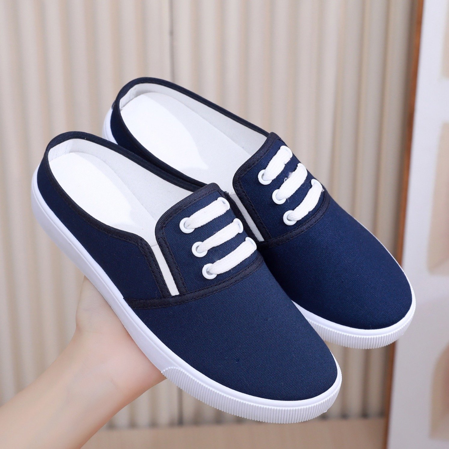 Slip-on Canvas Shoes Flat Women - Image 8