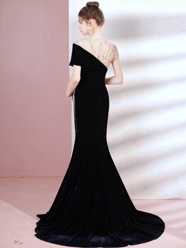 High-end Evening Dress Noble Lady Fishtail Trailing - Image 5