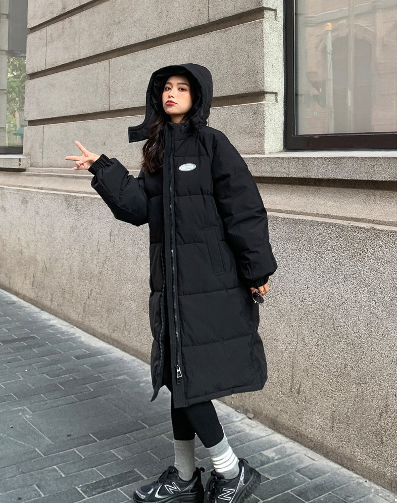 Black Down Cotton Jacket Women's Winter Thickening - Image 2