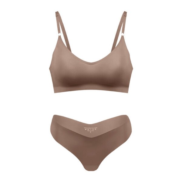 Women's V-neck Breathable Underwear Bra Panties Set - Image 10