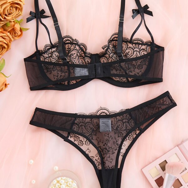 Lace Advanced Simple Three-point Bra Set - Image 2