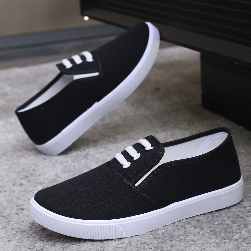 Slip-on Canvas Shoes Flat Women - Image 3