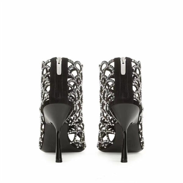 Women's Rhinestone Hollow High Heels - Image 7