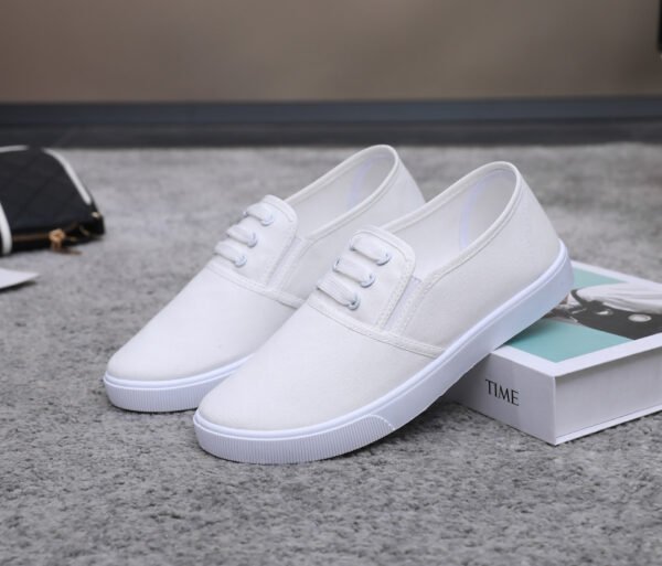 Slip-on Canvas Shoes Flat Women - Image 9
