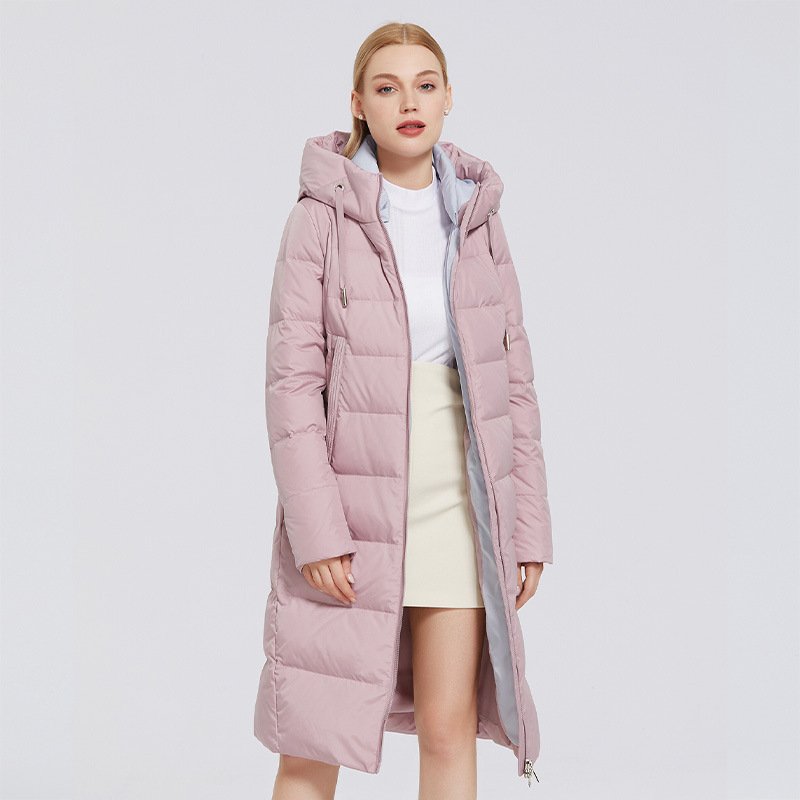 Windproof Zipped Stand Collar Cotton-padded Jacket - Image 2