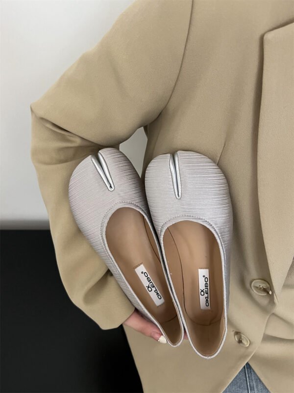 Flat Bottom Silver Single-layer Shoes Women - Image 7