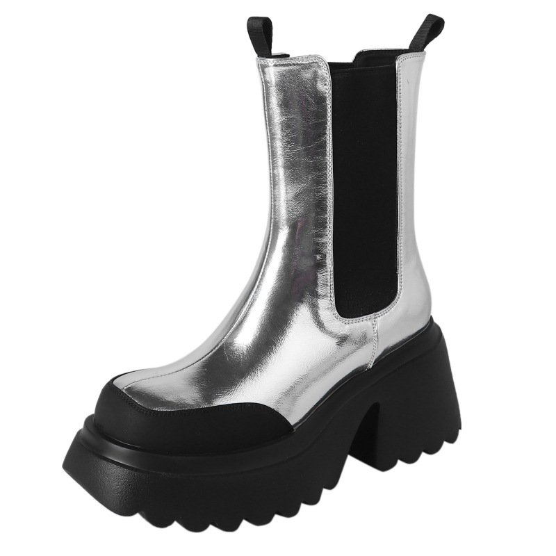 Cowhide Silver Martin Boots  Women - Image 3