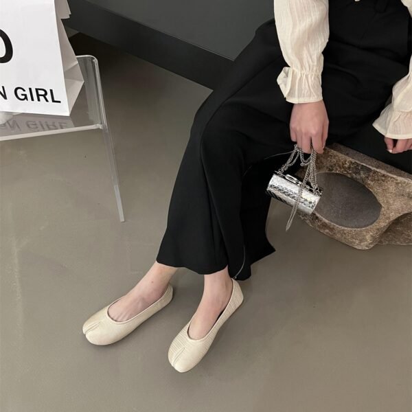 Flat Bottom Silver Single-layer Shoes Women - Image 5