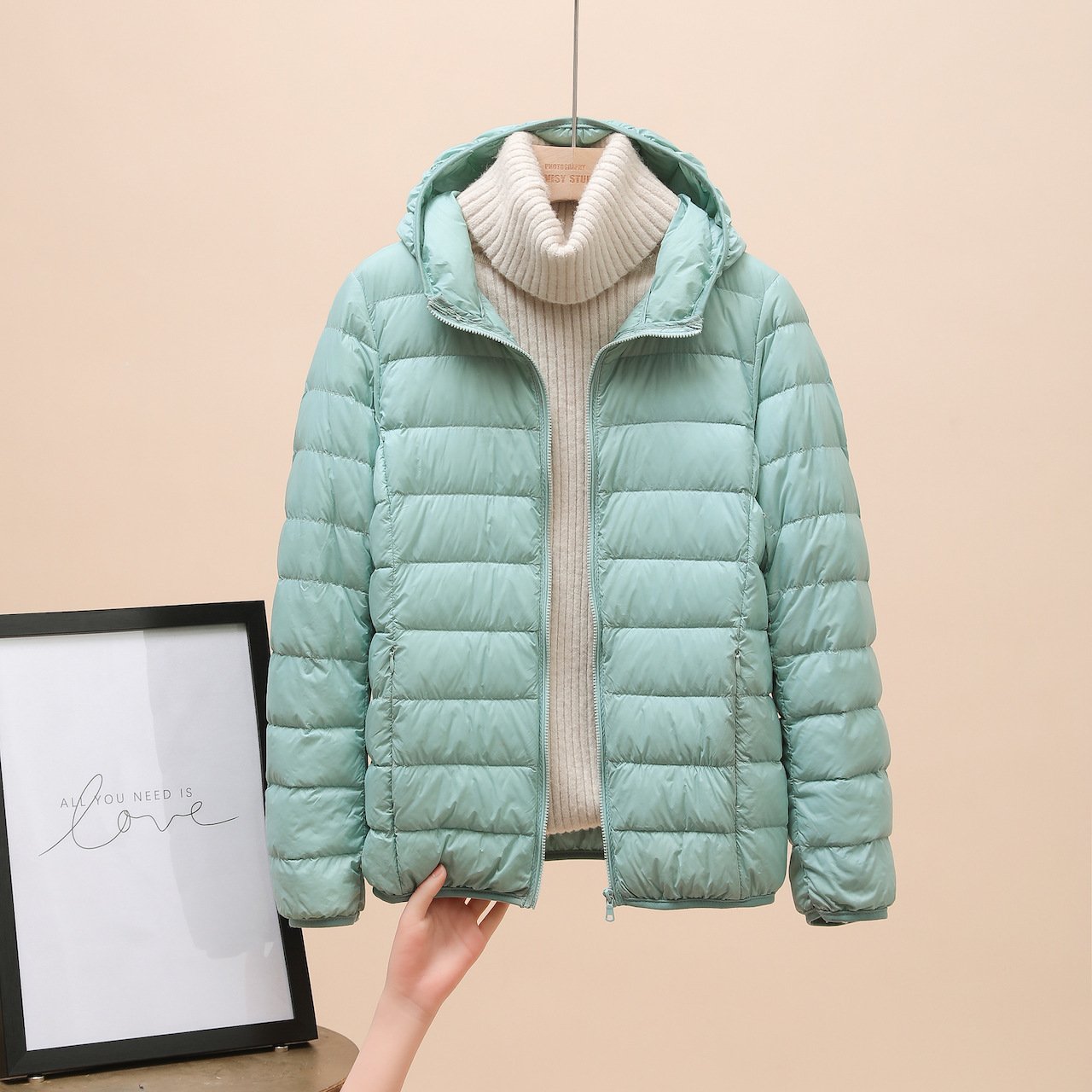 Down Jacket Women's Short Light And Thick - Image 10