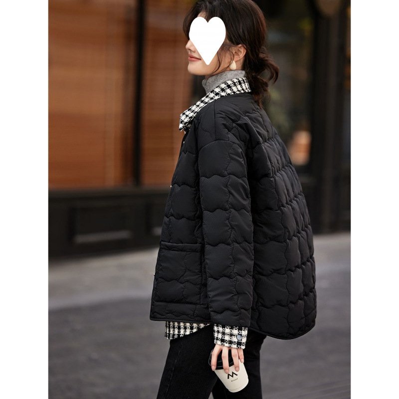 Winter All-matching Simple Stitching Women's Cotton-padded Clothing - Image 7