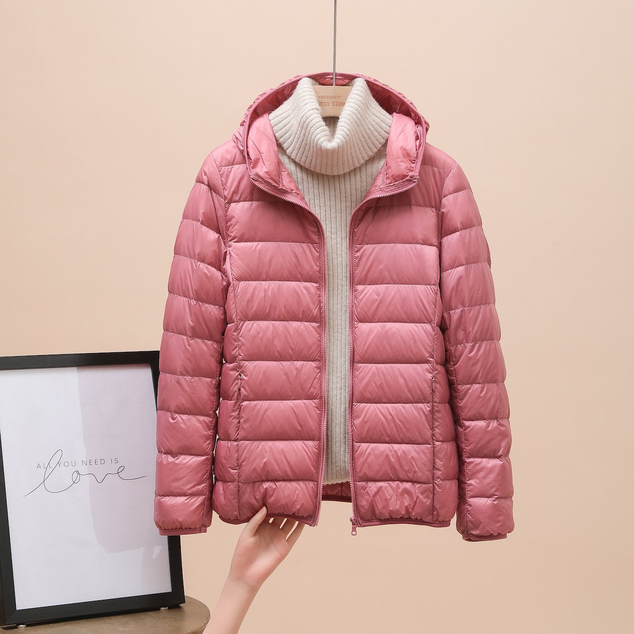 Down Jacket Women's Short Light And Thick - Image 9