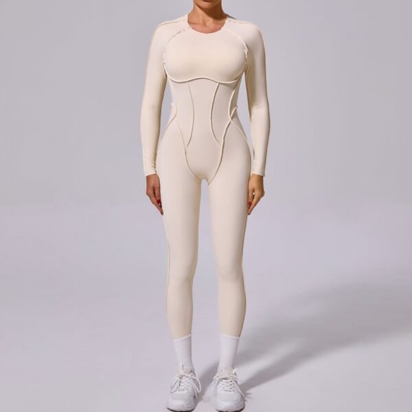 New Winter One-piece Sports Yoga Jumpsuit Backless Tight Jumpsuit - Image 8