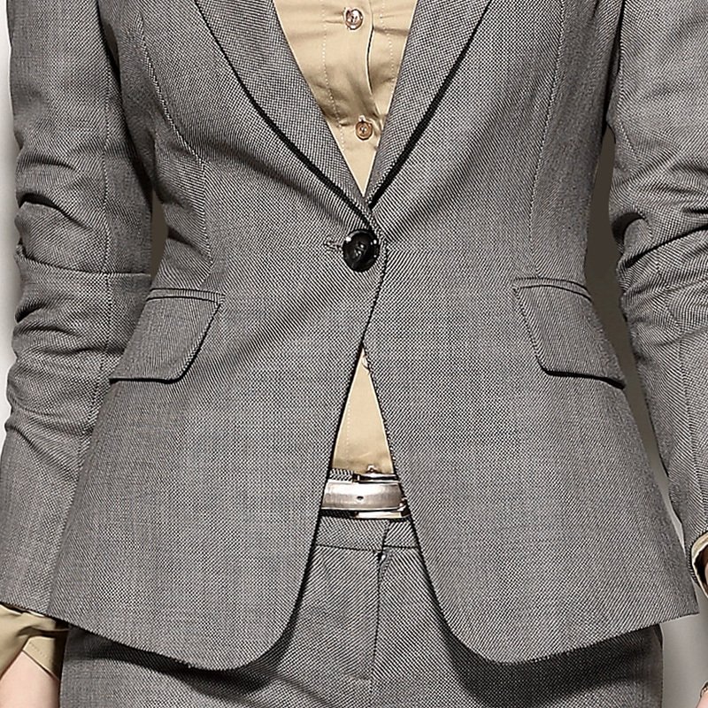 Women's Temperament Fashion Thin Wool Professional Suit - Image 2